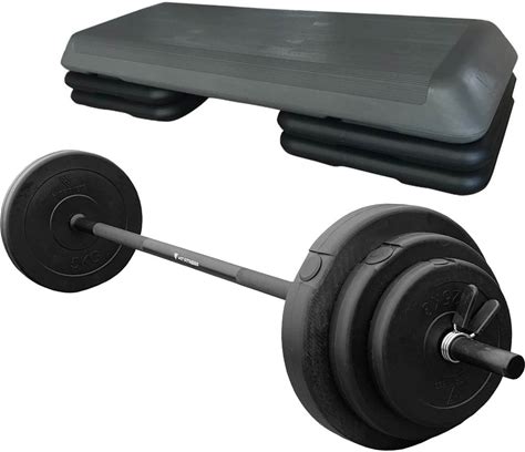 Hit Fitness Aerobic Step & Vinyl Studio Pump Set | 20Kg