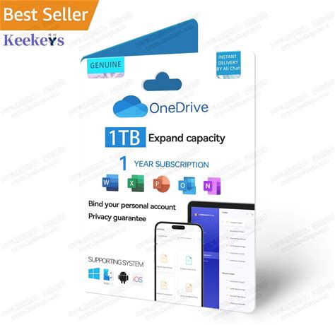 24/7 Online Onedrive 1TB Storage Cloud 1 Year Subscription Expand Capacity Genuine Bind Your Personal Account Not 5TB Lifetime