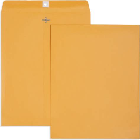 Blue Summit Clasp Manila Envelopes 11X14 11.5 X 14.5-Inch Brown Kraft Gummed Seal 100 Large 11X14 Envelopes For Mailing Photos And Documents Mani