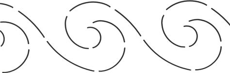 Quilting Creations Wave Border Quilt Stencil 3"