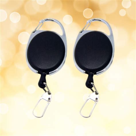 2Pcs Retractable Keychains High Elasticity Heavy Duty Anti-Lost Key