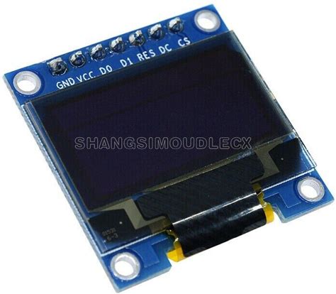 3-5V 0.96" Spi Serial 128X64 Oled Lcd Led Display Module Blue Yellow