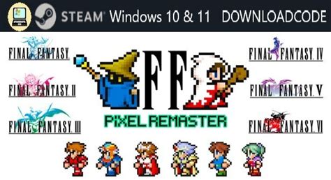 Neu Pc Computer Spiel Final Fantasy I-Vi 1-6 Bundle Für Windows 10 11