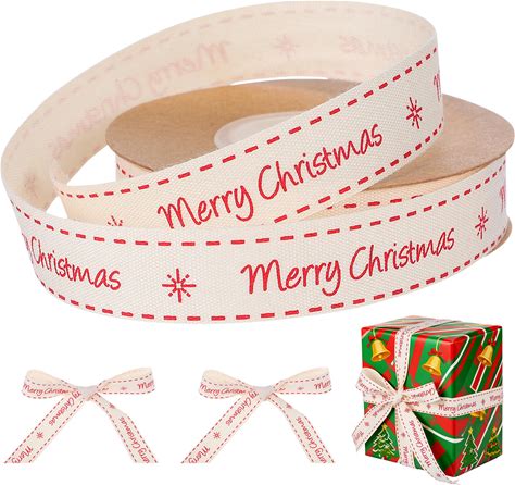 Present Ribbon Christmas Wrapping Accessories Printed For Crafts