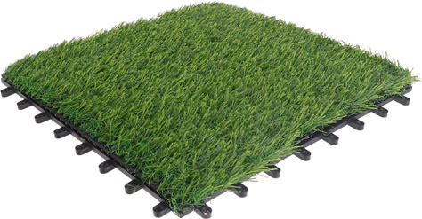 Artificial Grass Turf Tiles For Yard Garden Decoration And Deck Use