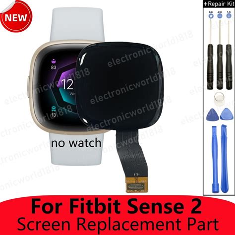Display For Fitbit Sense 2 Fb521 Fitness Smartwatch Lcd Screen Glass
