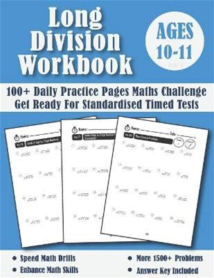 Long Division Workbook Year 6 - KS2 | By Math Blue Publishing