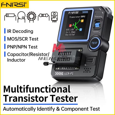 Fnirsi Lcr-P1 Transistor Tester Multifunction Lcr Esr Npn Pnp Smd Test