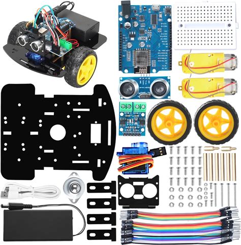 2WD Smart Robot Automation Kits For Starter Kit Full Version ESP8266D1 Wifi Programming DIY Coding Robot