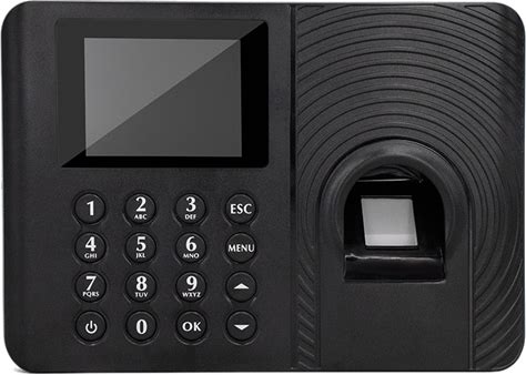 A10 Fingerprint Time Attendance System Clock Recorder Employee Recognition Recording Device Electronic Machine(US Plug)