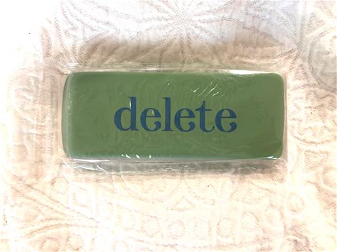 Jumbo Eraser "Delete” Office School Work Gift - In Package - Green /