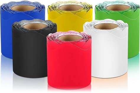 Bulletin Board Borders Scalloped Bulletin Board Borders,Classroom Borders For Bulletin Board & Classroom Décor, 36 ft Per Bulletin Board Trim