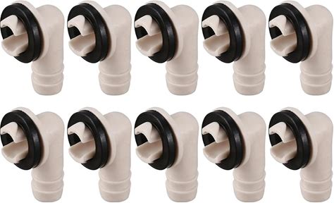 10X Air Conditioner Ac Drain Hose Connector Elbow Fitting For Mini-Split Units And Window Ac Unit 3/5