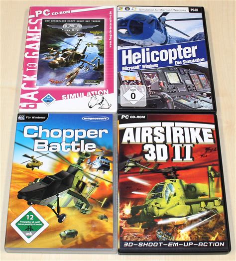 Pc Spiele Sammlung Helicopter Hubschrauber Simulator Fair Strike