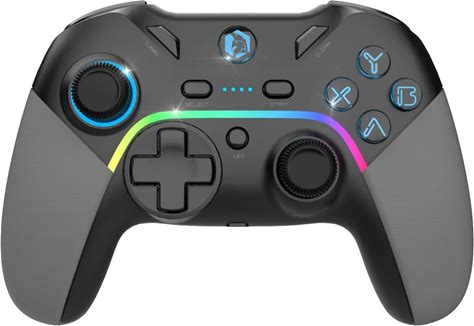 Draadloze Gamecontroller Met 2,4Ghz Voor PC, PS3 En Switch - Trilling En RGB Verlichting