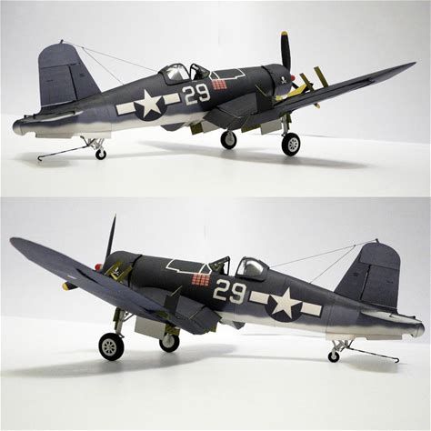 1/33 Scale Fighter Model 3D Paper Puzzle Building Kit Aviation Plane