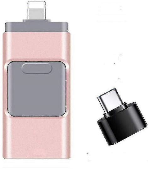 4 In1 Usb I Flash Drive Disk Storage Memory Stick For iPhone iPad Pc Ios Android（128GB）