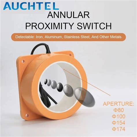 Large Annular Inductive Proximity Switch PNP Normally Closed Sensor Circular Detection Metal Iron