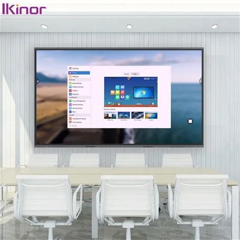 Ikinor Android 11 4K Interactive Flat Panel Display 75 Inch Interactive Display Whiteboard