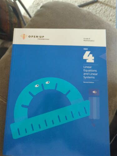 Open-Up Resources Grade 8 Mathematics Unit 4 Linear Equations And