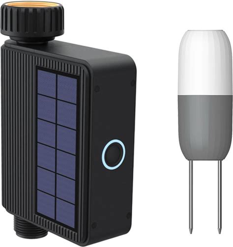WIFI Solar Waterer Smart Garden Timing Sprinkler With Soil Temperature Humidity Sensor Automatic Flower Watering Tool