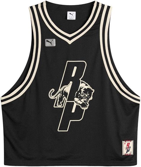 Puma X Represent Graphic Jersey Top In Puma Black, Size XL | END Clothing