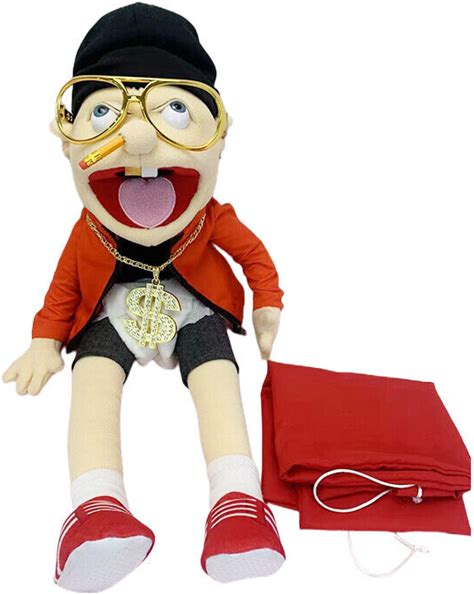 Jeffy And Feebee Hand Puppet Large Soft Doll Plush Toys Puppet Kids Gift