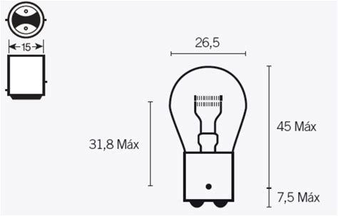 TECNIUM S25 Light Bulbs 12V 21/5W - X10