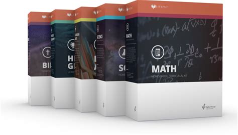 Lifepac® 9th Grade 5-Subject Set Aop Homeschool Curriculum 9 Math