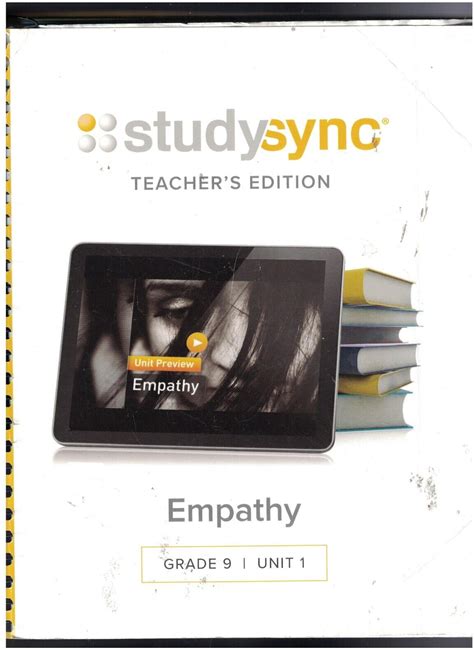 Studysync Empathy, Grade 9 Unit 1, Teacher's Edition, Spiral Bound