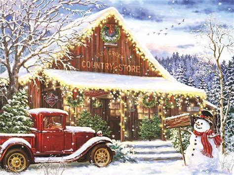 HUACAN Picture By Numbers Winter Scenery Drawing On Canvas Handpainted Art DIY Oil Painting Christmas Kits Home Decor