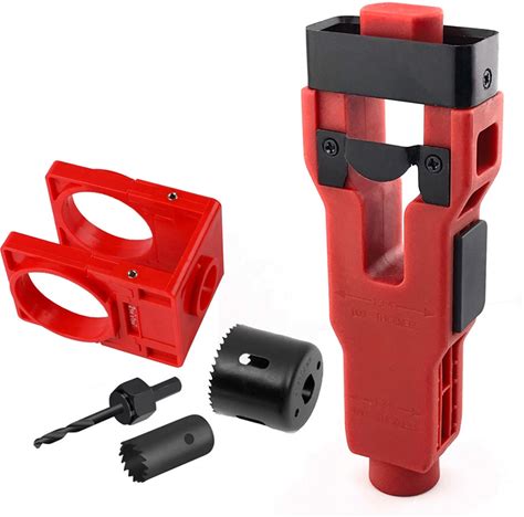 Door Latch Mortise Tool,Door Installation Kit For 1-3/4in Or 1-3/8in Thick Wooden With Lock Hole Saw A