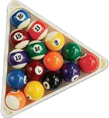SLP Plastic Billiard Pool Ball 8-Ball Triangle Racks Pool Ball Racks Fit Standard 2-1/4" Billiard Accessories