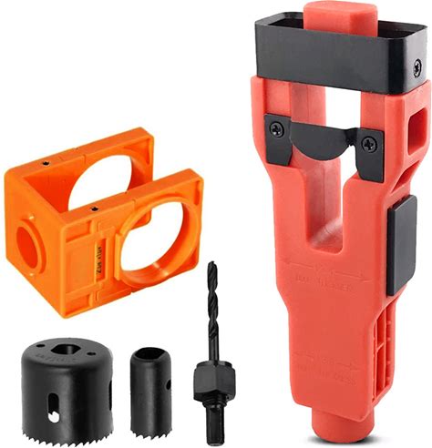 Door Latch Mortise Tool,Door Installation Kit For 1-3/4in Or 1-3/8in Thick Wooden With Lock Hole Saw D