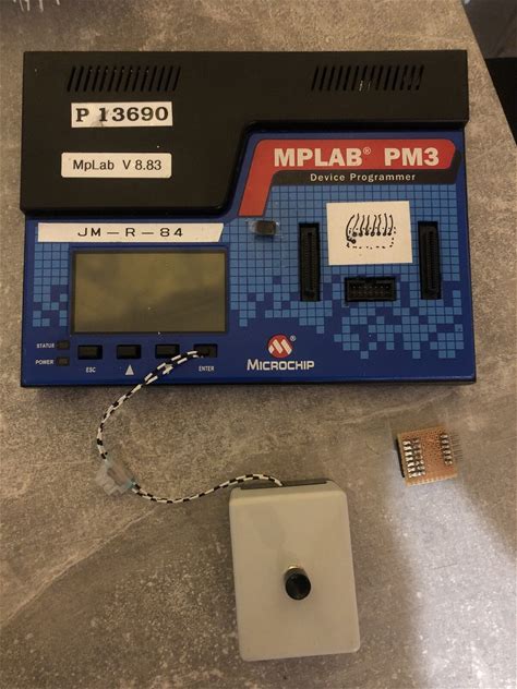 Microchip Mplab Pm3 Programmer Icsp With Power Supply And Cables Psu