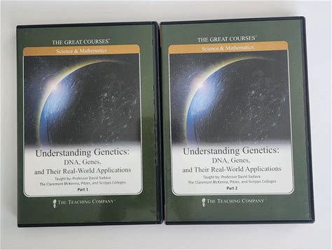 Great Courses Understanding Genetics Dna Genes Applications 12 Dvds &