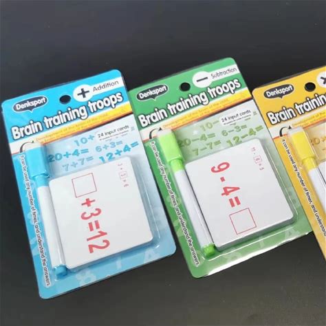 Kids Early Education Addition Subtraction Multiplication And Division Learning Flash Math Cards With Box Printing