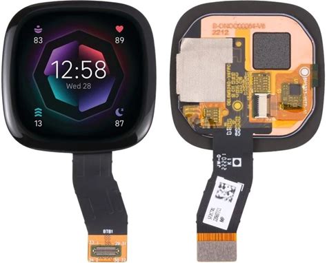 Original LCD Screen Replacement For Fitbit Sense 2 Digitizer Full Assembly Smart Watch LCD Screen Display