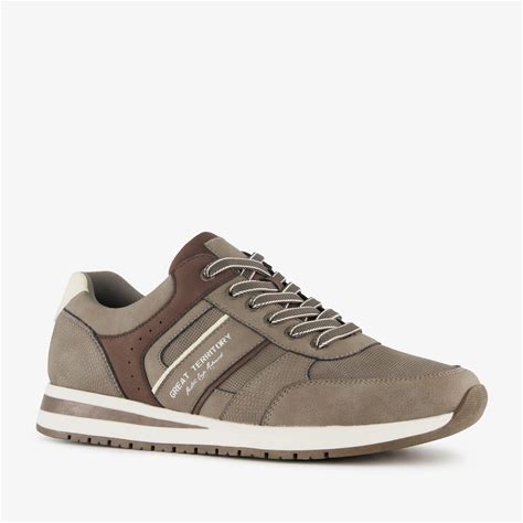Blue Box Heren Sneakers Beige Bruin | Maat: 46