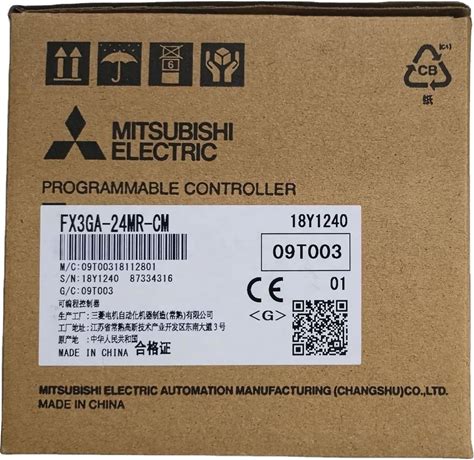 Software Fx3ga40mt Mitsubishi PLC FX3GA-40MT-CM PLC Controller Programmable Logic Controller