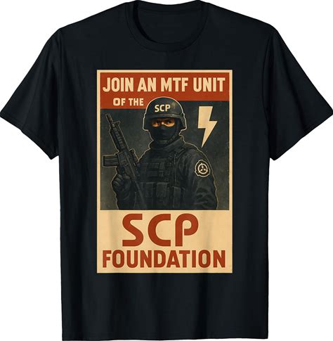 Join The MTF - SCP Foundation Mobile Task Force T-Shirt
