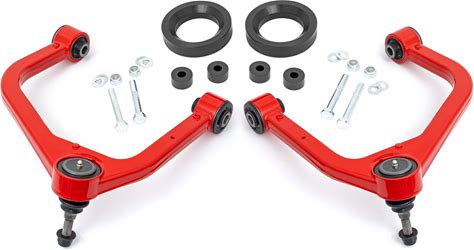 1.75 Inch Leveling Kit | Forged Red UCA | AT4 | GMC Sierra 1500 4WD (19-24) | Off-Road Rim Financing