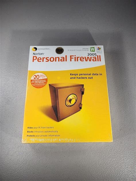 Norton Personal Firewall 2005 Windows New Sealed