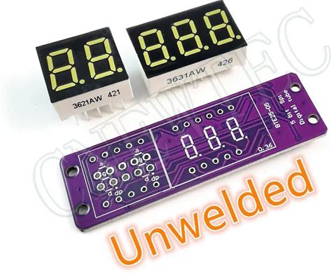 MAX7219 0.36 Inch 5 Bits Digital LED Display 7 Segment Module 6 Color Available For Arduino STM32