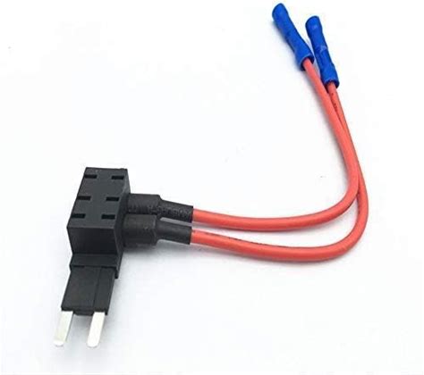 HERCHR Add 2 Circuit Dual Fuse Tap, Inline Wire Fuse Tap For Car Fuse Holder, For Car/Boat/Truck RV, 12V, 40A, 2 ATM Fuse Tap Car Add-A-Circuit Fuse