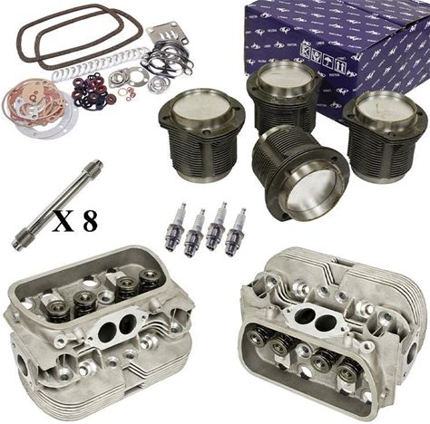 Vw Bug Engine Rebuild Kit 1600Cc Air-Cooled, Top End Heads / Pistons