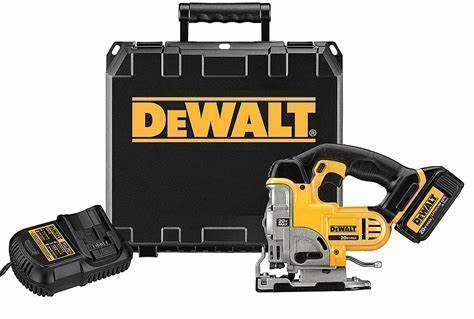 DEWALT Jigsaw Kit: Top Handle, T-Shank, Orbital Stroke, 3,000 Stroke/Min Stroke Rate - Max, Brushed