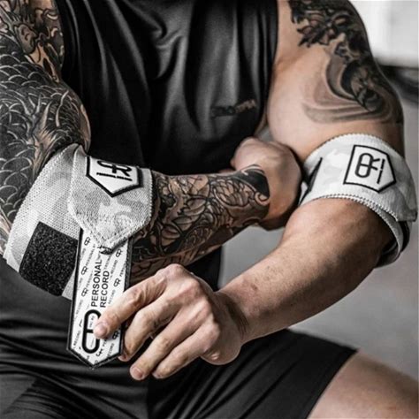 Fitness Elbow Pads Gym Weightlifting Bench Press Elbow Support Wrapped Adjustable Elbow Bandage Sport Crossfit Training