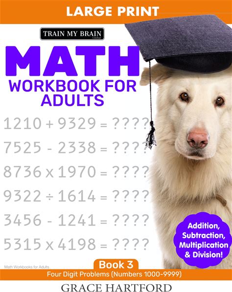 Math Workbook For Adults: Math Puzzles Large Print (Math Workbooks For Adults 3)
