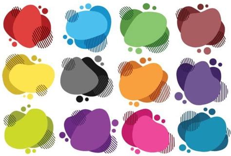 Colorful Abstract Graphic Design Set